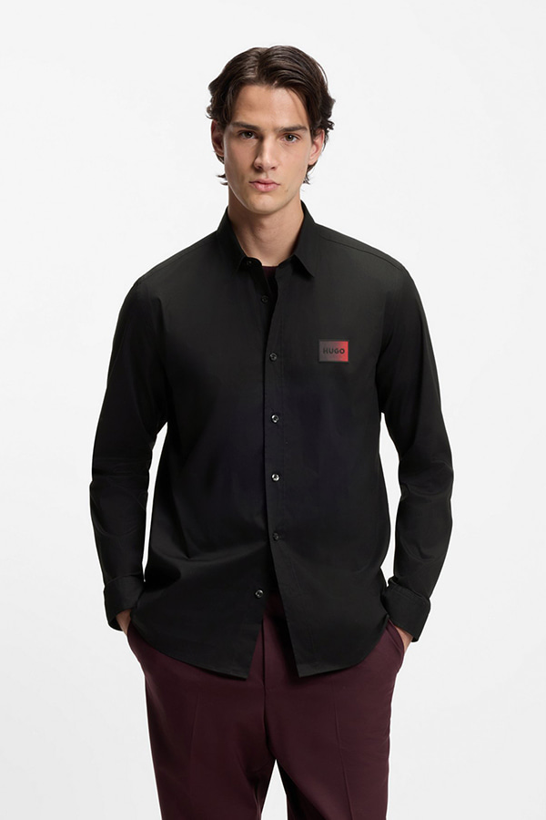 ΠΟΥΚΑΜΙΣΟ HUGO - 001 ΜΑΥΡΟ